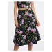 Orsay Black Ladies Flowered Skirt - Women