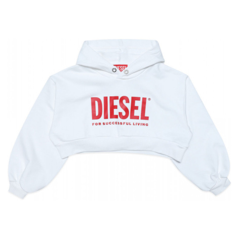 Mikina Diesel Skralogo Sweat-Shirt Biela