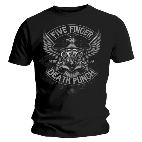 Five Finger Death Punch tričko Howe Eagle Crest Čierna