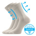 Lonka Drmedik Unisex ponožky s voľným lemom - 3 páry BM000003618800101388 svetlo šedá
