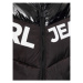 KARL LAGERFELD Vatovaná bunda Klj Logo Puffer Jacket 236D1551 Čierna Regular Fit