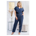 Karko Woman's Jumpsuit Q298 Navy Blue