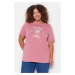 Trendyol Curve Pink Crew Neck Knitted T-Shirt