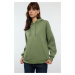 Trendyol Khaki Thick Inside Fleece Pocket Detailed Hooded Regular/Normal Fit Knitted Sweatshirt