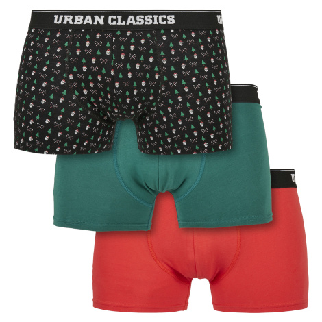 Men's Organic X-Mas Boxer Shorts 3-Pack Urban Classics