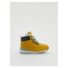 Reserved - Členkové topánky s detailom z umelej kožušiny - Žltá