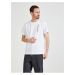 Calvin Klein Jeans Biele pánske vzorované tričko Calvin Klein