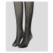 Pančuchy Karl Lagerfeld K/Monogram Party Tights Black