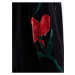 Čierny dámsky kvetovaný sveter Desigual Demis