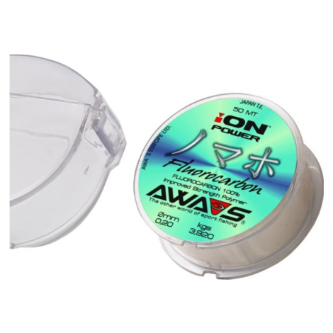 Nadväzcový vlasec AWA-SHIMA Ion Power Fluorocarbon priemer 0,35mm / 7,32kg