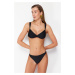 Trendyol Black Bralette Knotted Bikini Top