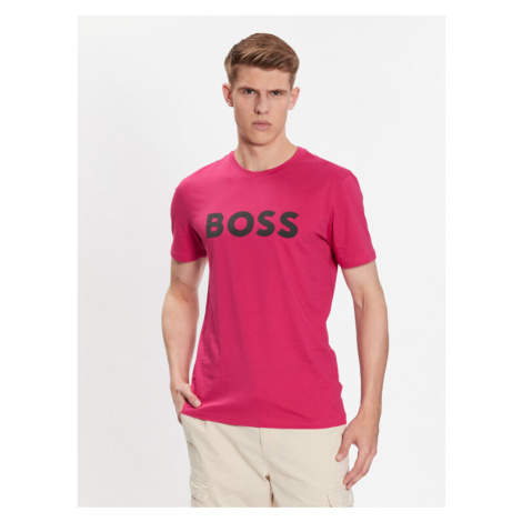 Boss Tričko 50481923 Ružová Regular Fit Hugo Boss