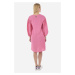 Šaty La Martina Woman Long Dress Viscose Linen Ružová
