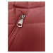 Tmavo červená páperová dámska zimná bunda (LHD-23032)