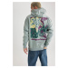 DEFACTO Oversize Fit Back Printed Hooded Thick Sweatshirt