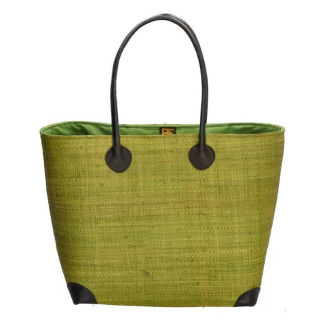Zelená moderná objemná plážová taška &quot;Carlie&quot;
