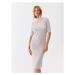 Calvin Klein Úpletové šaty K20K205751 Béžová Regular Fit