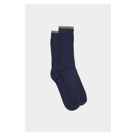 Ponožky Camel Active Camel Bootsocks Cashmere Cable Modrá