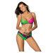 Tamara Blu Scuro-Blight Green-Rosa Šokujúce plavky M-399 (3) - Marko