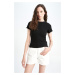 DEFACTO Fitted Crew Neck Short Sleeve T-Shirt