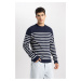 DEFACTO Relax Fit Striped Crew Neck Sweater