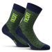 NEON Cyklistické ponožky klasické - NEON 3D - žltá/modrá