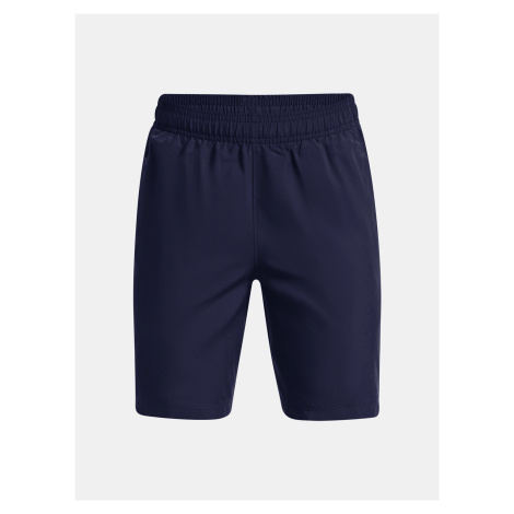 Tmavomodré športové kraťasy Under Armour UA Woven Graphic Shorts