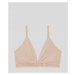 Spodná Bielizeň Karl Lagerfeld Ultralight Logo Triangle Bra Warm Sand