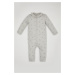 DEFACTO Baby Girl Newborn Printed Waffle Long Sleeve Jumpsuit