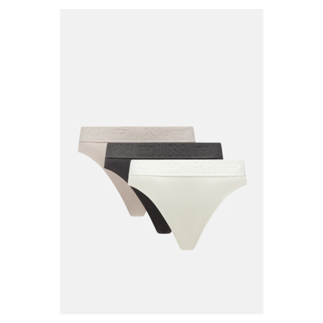 Spodná Bielizeň Diesel Ufst-Cotton-Thong-Threepack St Grey