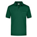 James&amp;Nicholson Pánska polokošeľa JN026 Dark Green