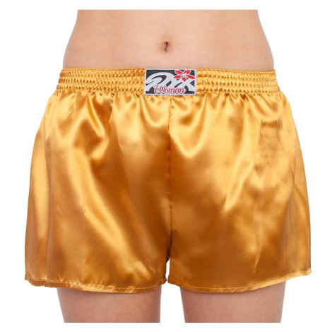 Women's briefs Styx classic rubber satin gold