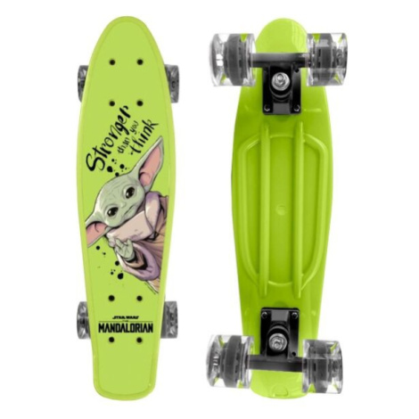 Disney GROGU Skateboard (fishboard), svetlo zelená, veľkosť