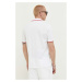 Bavlnené polo tričko HUGO biela farba,jednofarebné,50490775