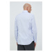 Bavlnená košeľa Seidensticker pánska, slim, s klasickým golierom, 01.653700