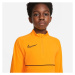 Nike DRI-FIT ACADEMY B Chlapčenské futbalové tričko, oranžová, veľkosť