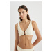 DEFACTO Fall in Love Regular Fit Crepe Bikini Top