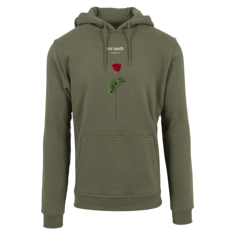 Lost Youth Rose Hoody Olive mister tee