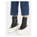 Calvin Klein Jeans Členková obuv Flatform Lace Up Boot Lth YW0YW01110 Čierna