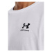 Under Armour Tričko Ua Logo Emb 1373997 Biela Relaxed Fit