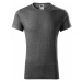 MALFINI Pánske tričko Fusion - Čierny melír