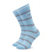 Tommy Hilfiger Súprava 2 párov vysokých dámskych ponožiek 701222645 Modrá