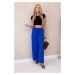 Wide-waisted trousers cornflower blue