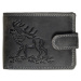 Wild Luxusná pánska peňaženka s prackou Jeleň - čierna