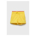Detské plavkové šortky United Colors of Benetton žltá farba