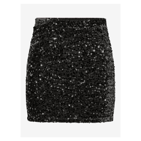 Women's Black Sequin Skirt Pieces Kam - Women