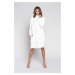 Gala robe with long sleeves - ecru