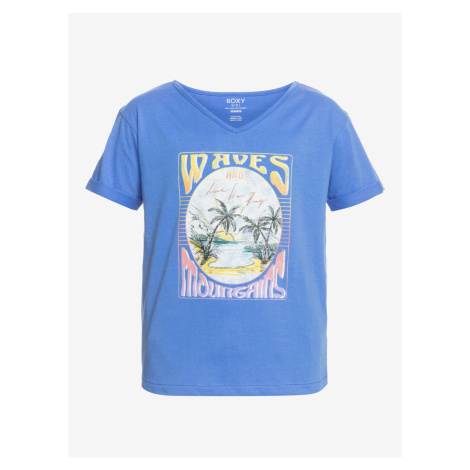 Blue Girl T-Shirt Roxy Give Me Everything - Girls