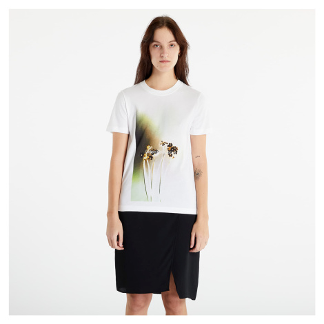 Tričko Calvin Klein Jeans Floral Photoprint Tee Bright White S