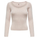 Only  ONLEMMA LS V-NECK PEARL KNT 15328014  Svetre Béžová